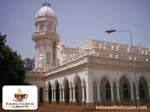 Central Library Bahawalpur historic white building with domed tower and arched veranda